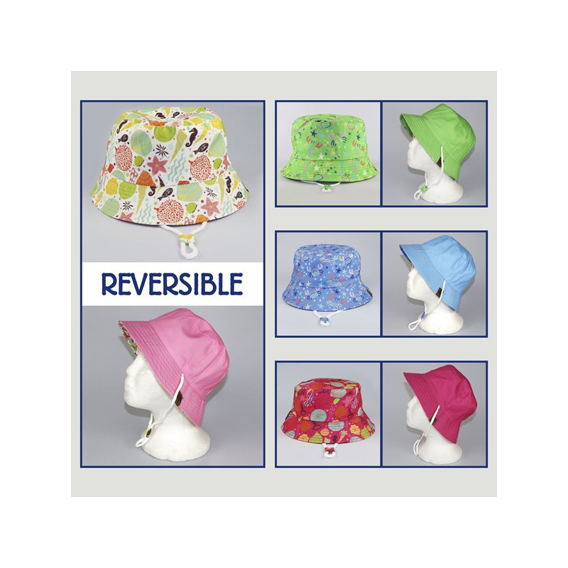 Hook 03 – Children's bucket hat, reversible Hook 03 – Children's bucket hat, reversible