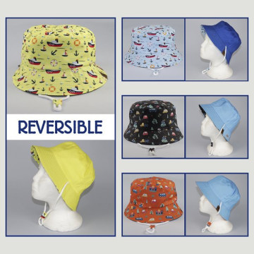 Gancho 05 – Gorro Bucket Infantil, reversible