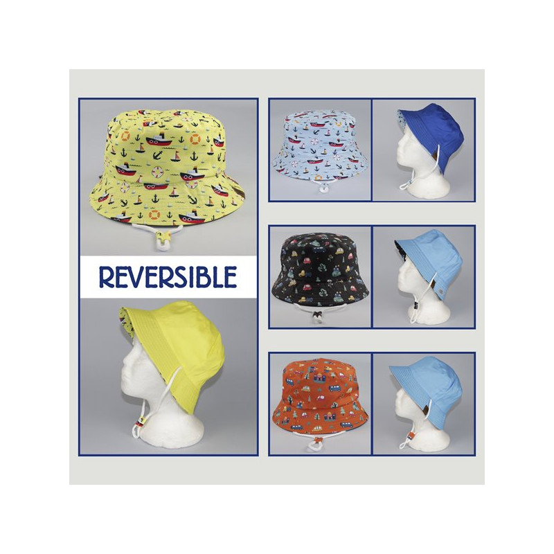 Gancho 05 – Gorro Bucket Infantil, reversible Gancho 05 – Gorro Bucket Infantil, reversible