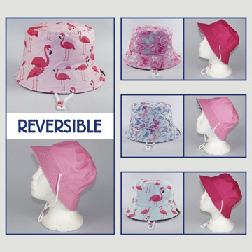 Gancho 07 – Gorro Bucket Infantil, reversible