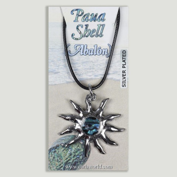 Hook 51 – Abalone Pendant with Cord. Model: Sun