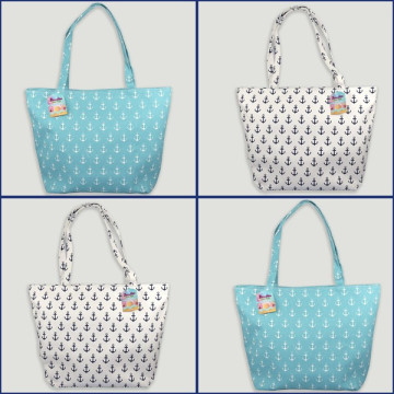 Bolso de playa. Asa lisa. Modelo Ancla