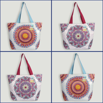 Bolso de playa. Asa lisa. Modelo Mandala