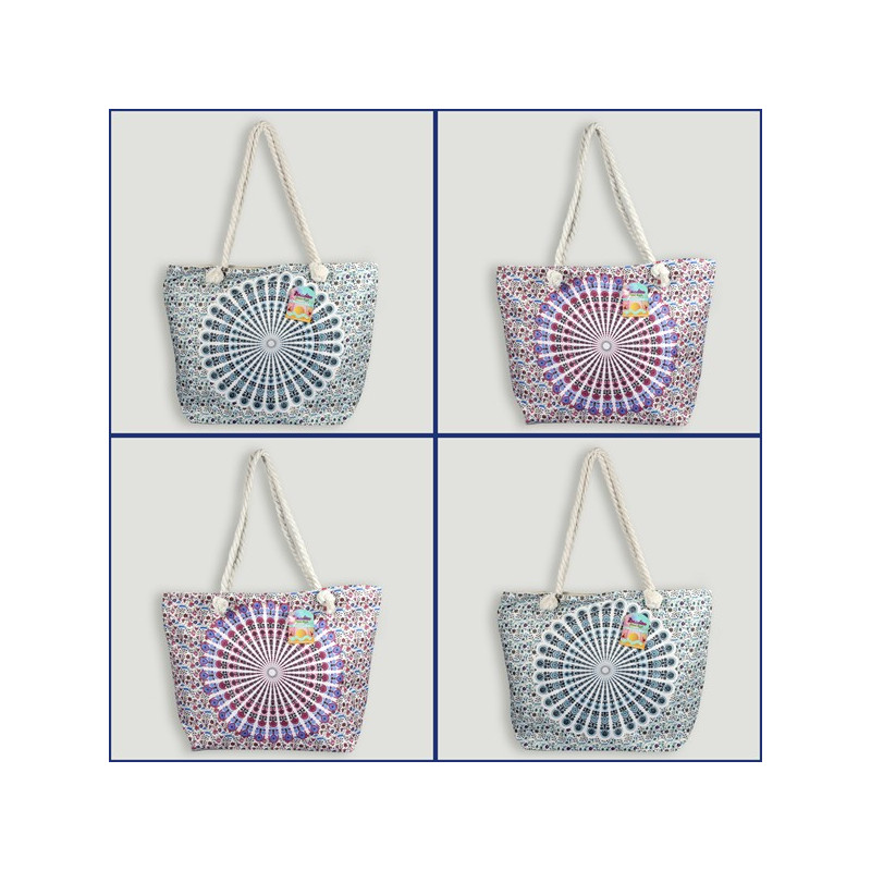 Bolso de playa. Asa cuerda. Modelo Mandala Bolso de playa. Asa cuerda. Modelo Mandala