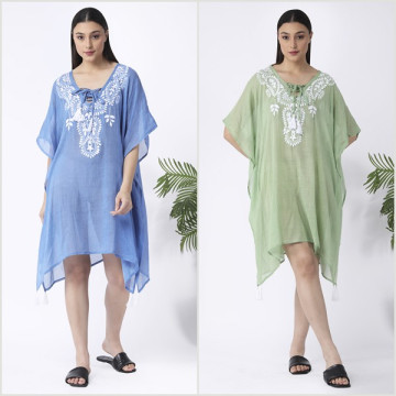 Cotton Poncho One Size/6...