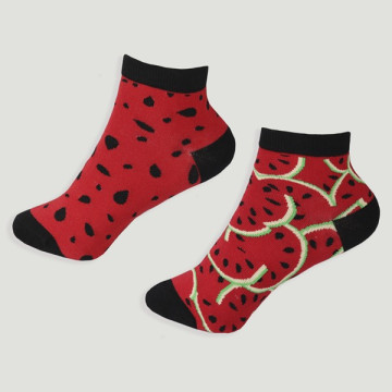 Crochet 04 – Paire de chaussettes. Modèle : Pastèque