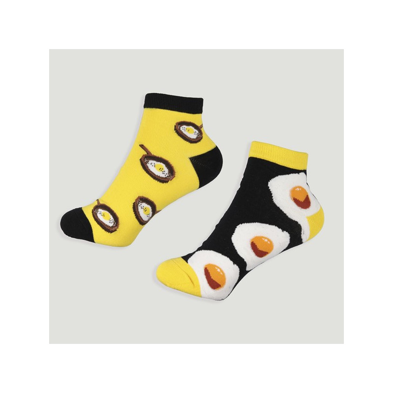 Gancho 21 – Par calcetines. Modelo: Huevo frito Gancho 21 – Par calcetines. Modelo: Huevo frito