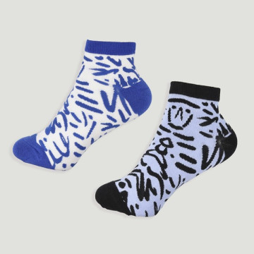 Gancho 23 – Par calcetines. Modelo: Estampado abstracto 