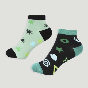 Crochet 29 – Paire de chaussettes. Modèle : Symboles