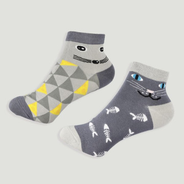 Gancho 32 – Par calcetines. Modelo: Gato