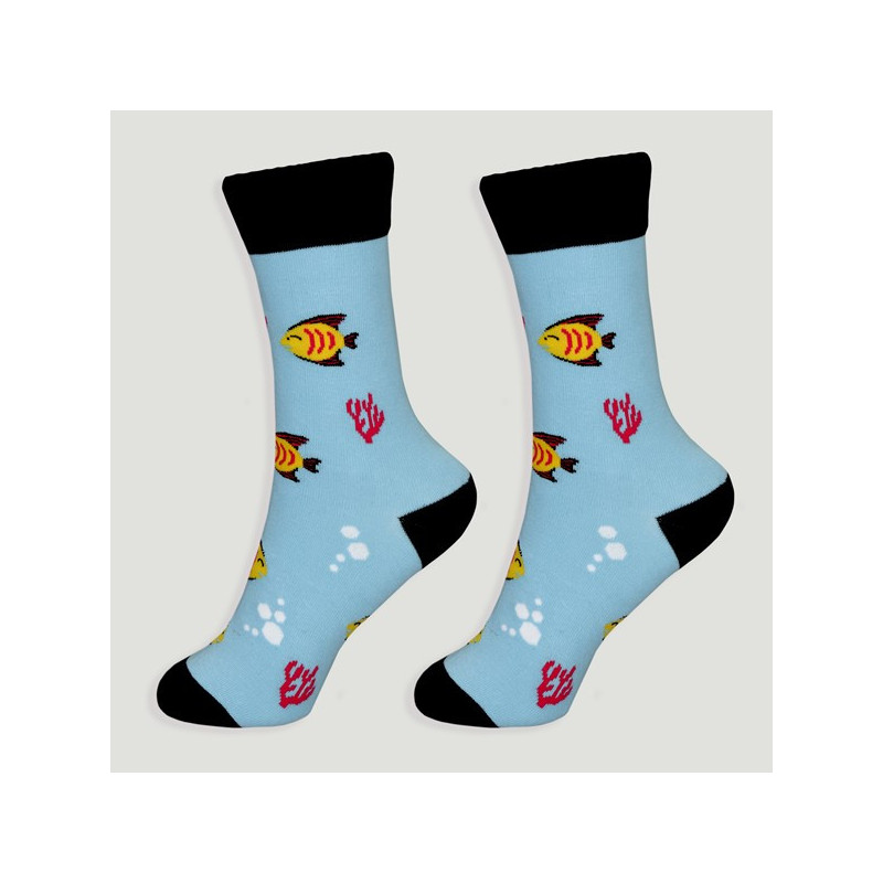 Gancho 33 – Par calcetines. Modelo: Peces Gancho 33 – Par calcetines. Modelo: Peces