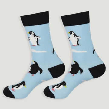 Gancho 38 – Par calcetines. Modelo: Pingüinos
