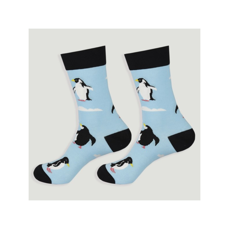 Gancho 38 – Par calcetines. Modelo: Pingüinos Gancho 38 – Par calcetines. Modelo: Pingüinos