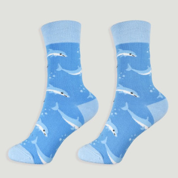 Gancho 43 – Par calcetines. Modelo: Delfín