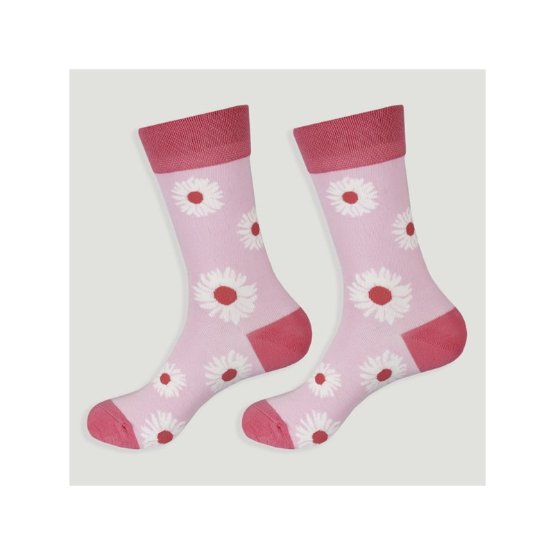 Gancho 50 – Par calcetines. Modelo: Flores Gancho 50 – Par calcetines. Modelo: Flores