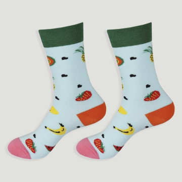 Crochet 54 – Paire de chaussettes. Modèle : Fruits