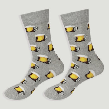 Gancho 67 – Par calcetines. Modelo: Jarras cerveza