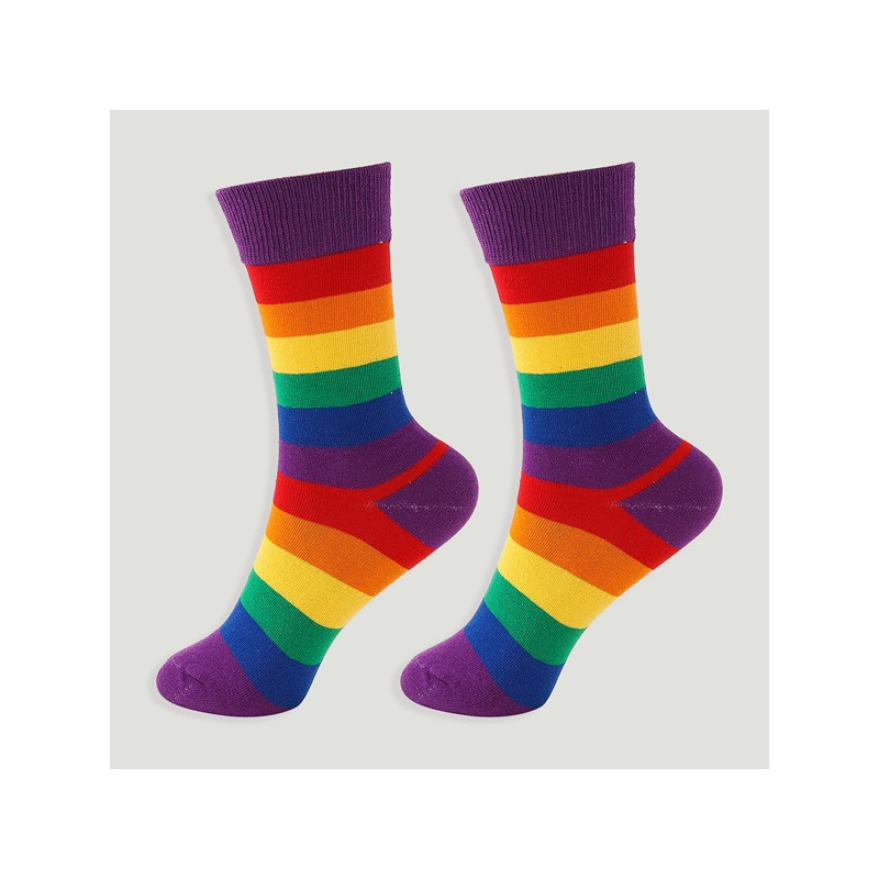 Gancho 71 – Par calcetines. Modelo: Arcoíris horizontal Gancho 71 – Par calcetines. Modelo: Arcoíris horizontal