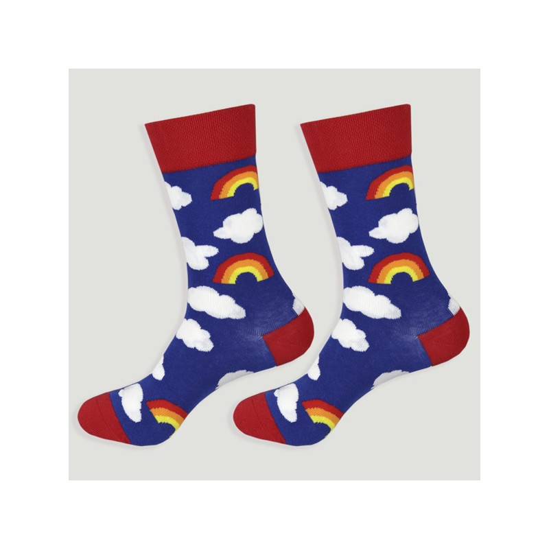 Gancho 73 – Par calcetines. Modelo: Nubes / Arcoíris Gancho 73 – Par calcetines. Modelo: Nubes / Arcoíris