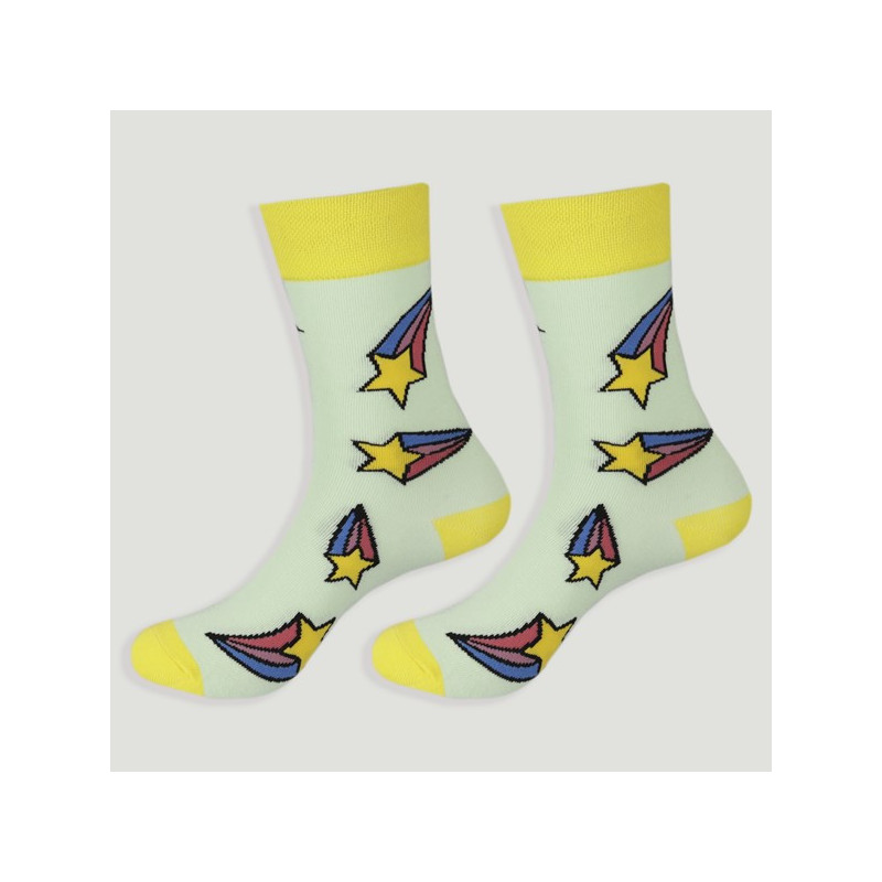 Gancho 74 – Par calcetines. Modelo: Estrella fugaz Gancho 74 – Par calcetines. Modelo: Estrella fugaz