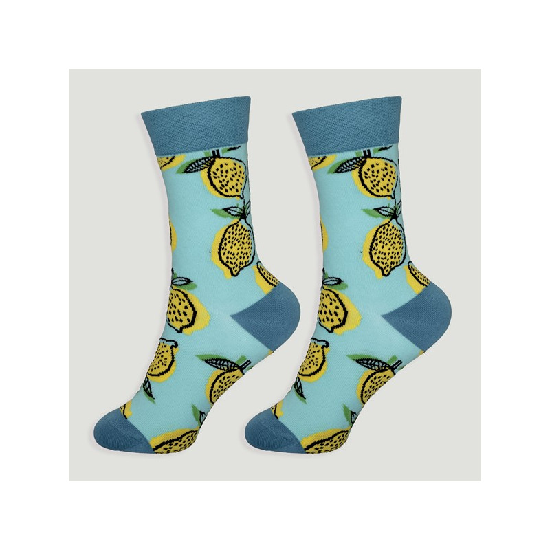 Crochet 78 – Paire de chaussettes. Modèle : Citrons Crochet 78 – Paire de chaussettes. Modèle : Citrons