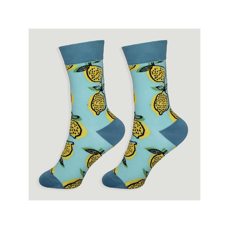 Gancho 78 – Par calcetines. Modelo: Limones Gancho 78 – Par calcetines. Modelo: Limones