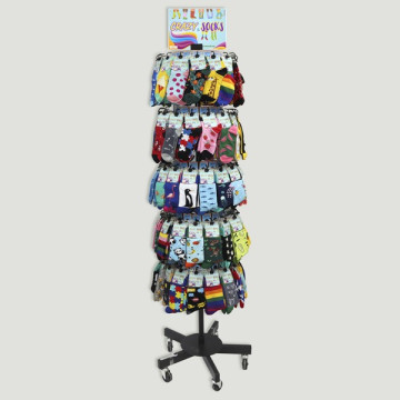 CRAZY SOCKS. Présentoir de 480 pièces