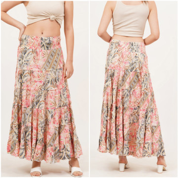 Long polyester skirt. One size / 4 colors