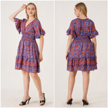 Robe courte Polyester Taille unique / 4 couleurs