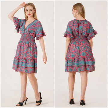 Robe courte Polyester Taille unique / 4 couleurs