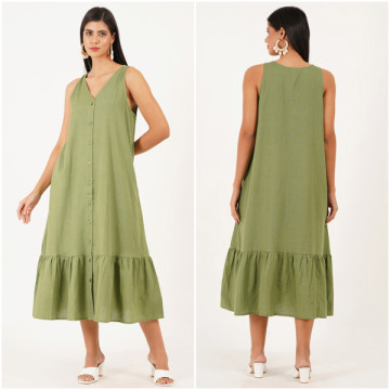 Viscose long dress. One size / 4 colors