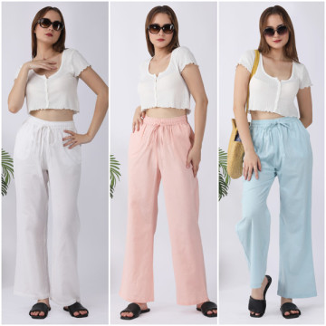 Long Cotton Flex pants. One size / 3 colors
