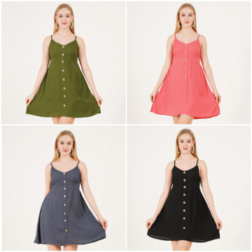 Viscose short dress. One size / 4 colors