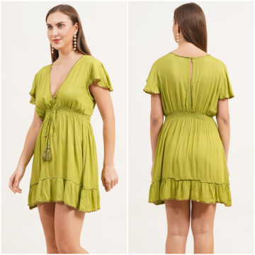 Viscose short dress. One size / 4 colors
