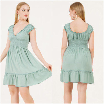 Viscose short dress. One size / 4 colors