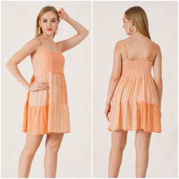 Rayon short dress. One size / 4 colors