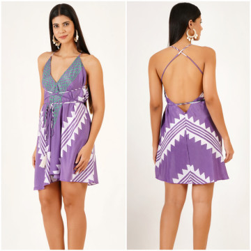 Short polyester dress. One size / 4 colors