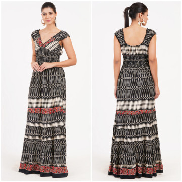 Vestido largo Algodón. Talla Única / 4 estampados
