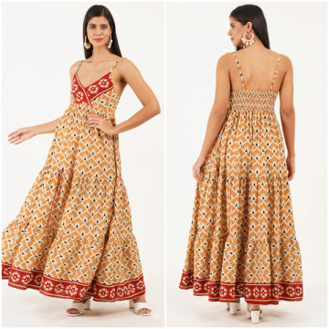 Long cotton dress. S/M L/XL - 4 colors