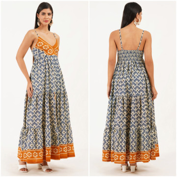 Long cotton dress. S/M L/XL - 4 colors