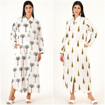 Túnica Algodón. Talla Única / 2 estampados