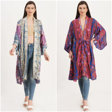Polyester Kimono. One size / 4 colors