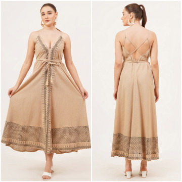 Vestido largo Algodón. Talla Única / 2 colores