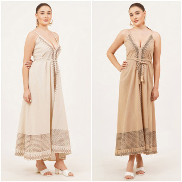 Vestido largo Algodón. Talla Única / 2 colores