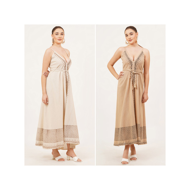 Vestido largo Algodón. Talla Única / 2 colores Vestido largo Algodón. Talla Única / 2 colores