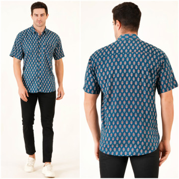 Camisa masculina de algodão S/M - M – L - XL
