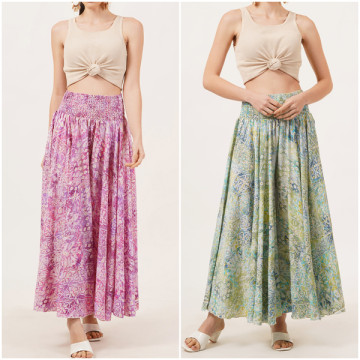 Jupe-pantalon en polyester. Taille unique 4 couleurs