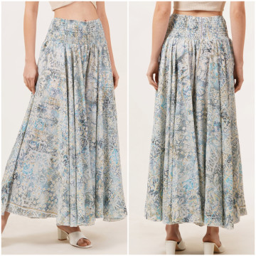Jupe-pantalon en polyester. Taille unique 4 couleurs