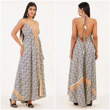 Long cotton dress. One size / 4 colors