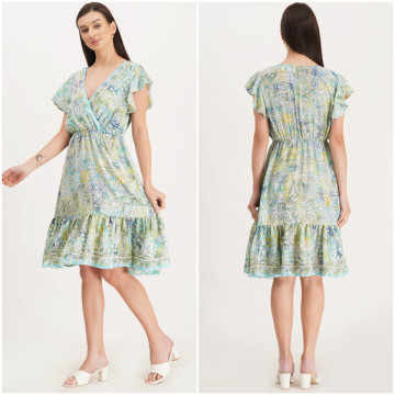 Short Polyester Dress. One size / 4 colors